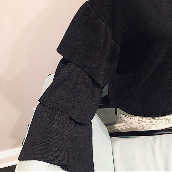 Zara Ruffle Sleeve Sweater - Picture 6 of 15